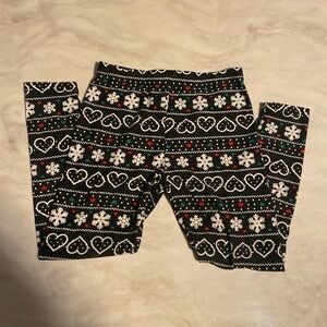 Girls Holiday Leggings Size 6